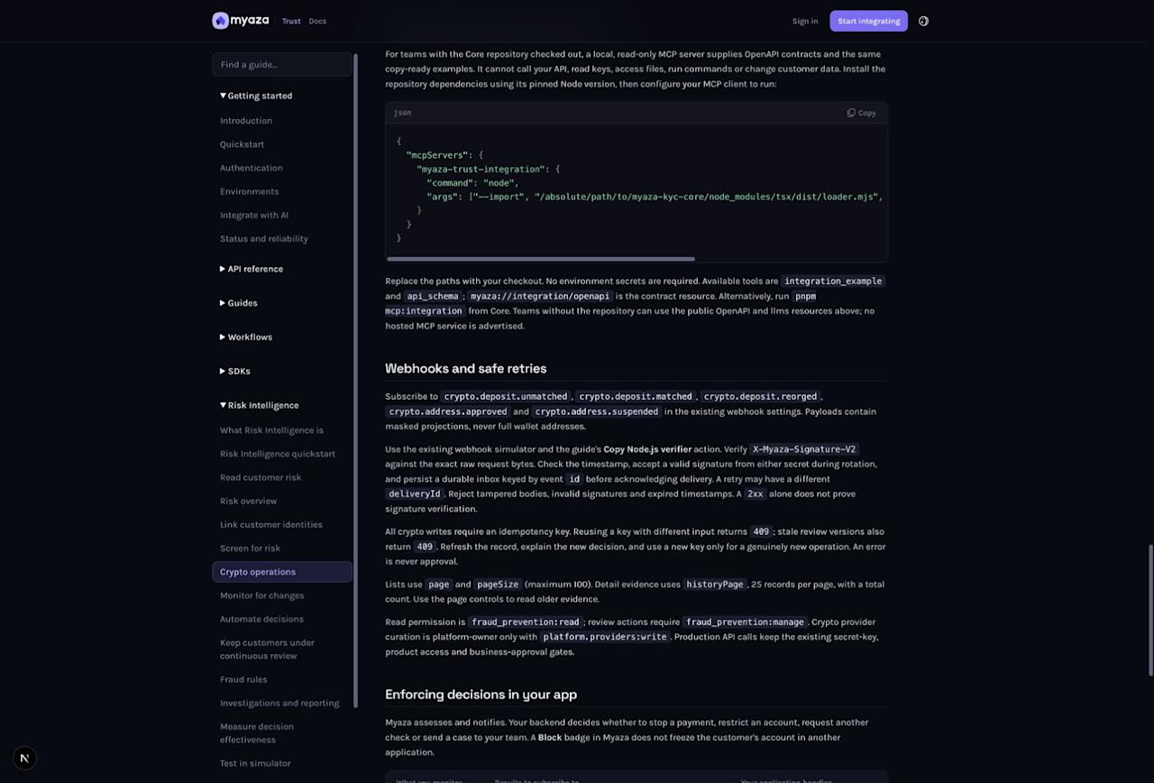 Integration reference: Webhooks and safe retries