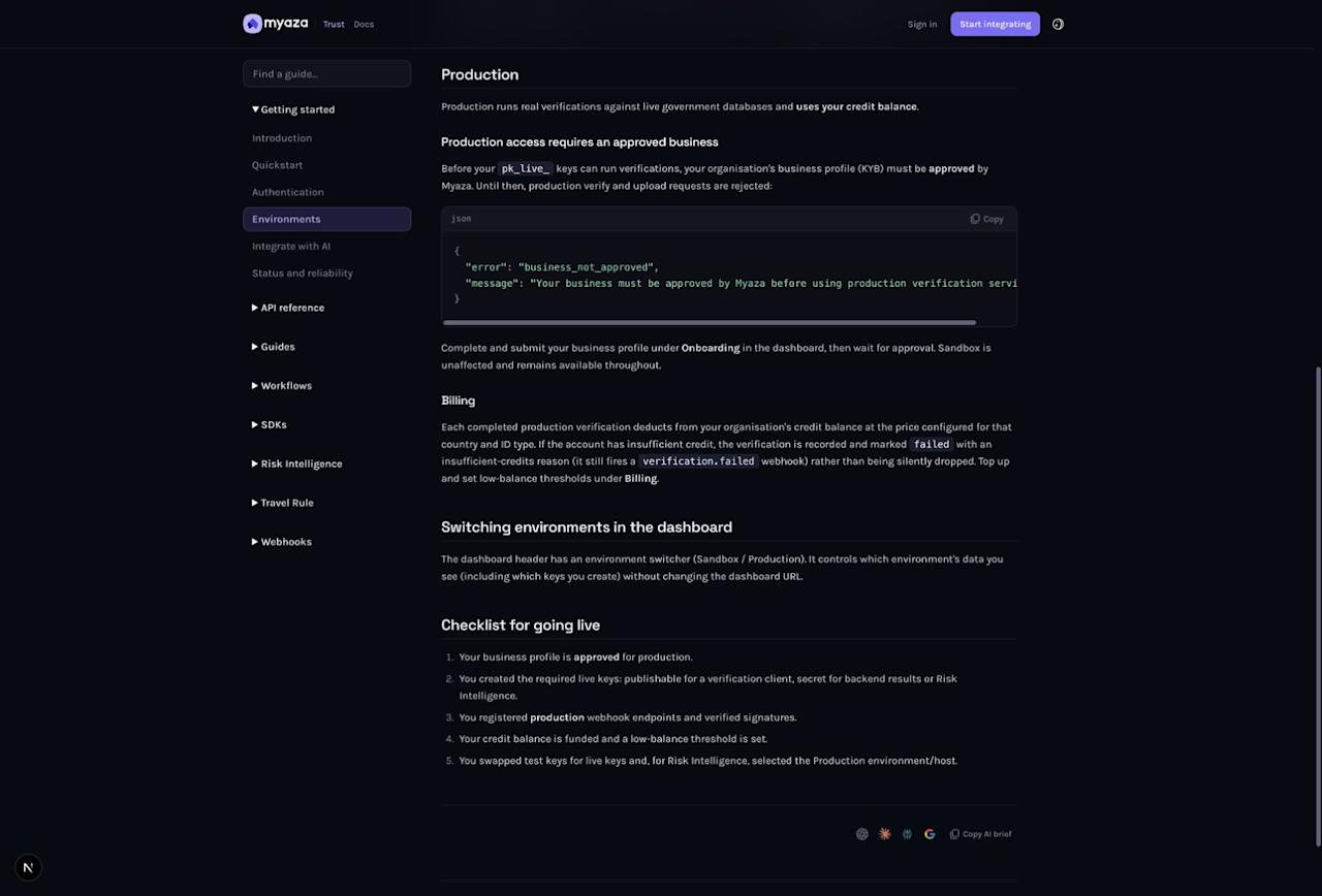 Integration reference: Billing