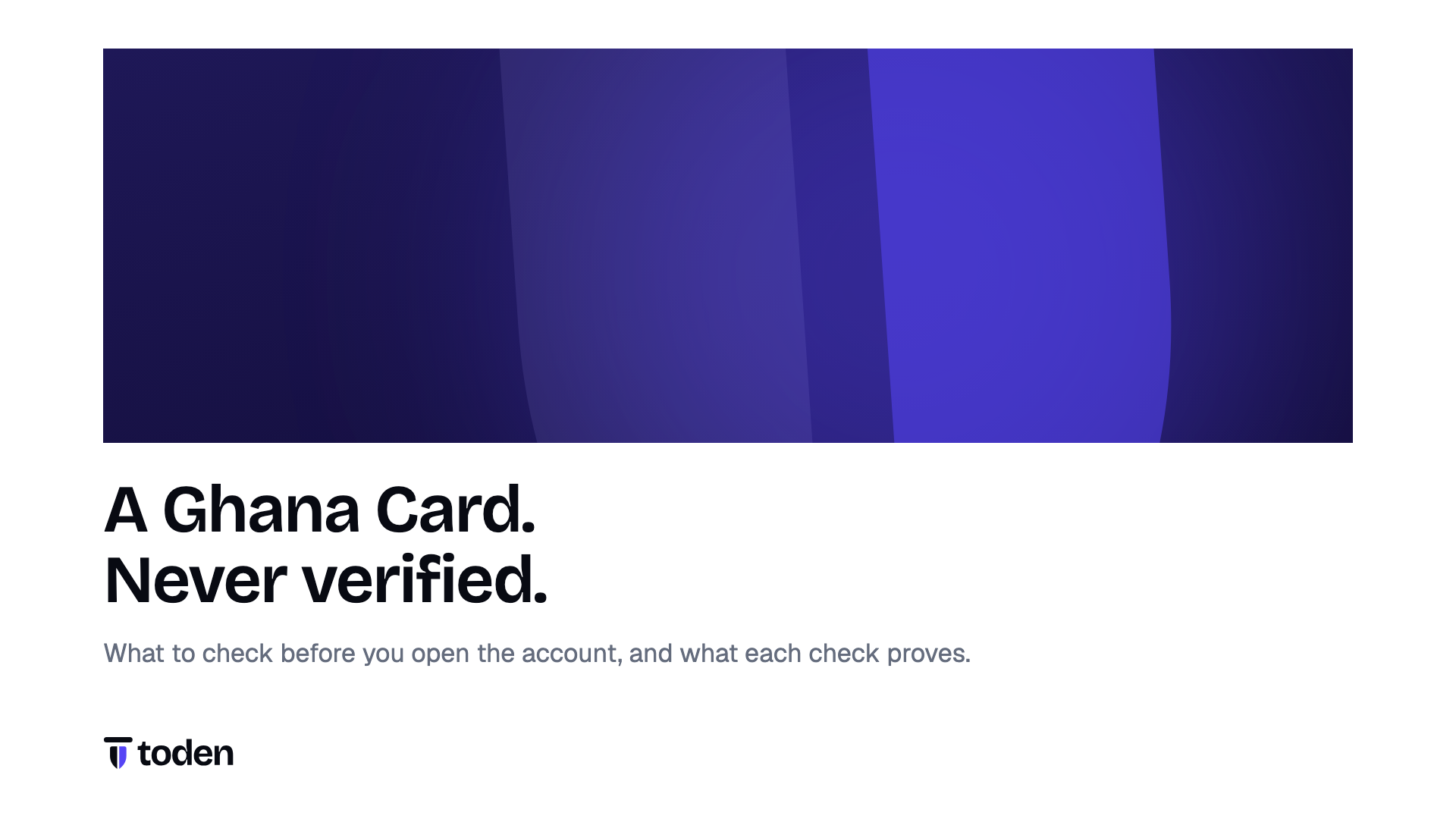 A Ghana Card held up to a phone camera, with a faint second face behind the card to show a borrowed identity.