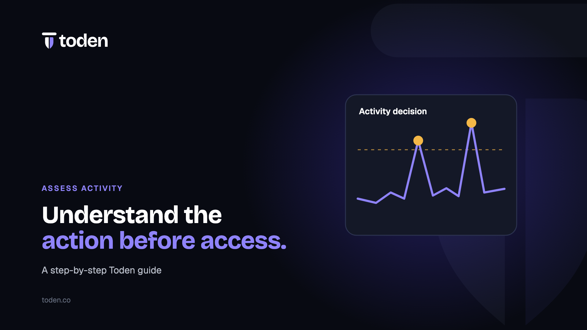 Toden editorial illustration: Understand the action before access.