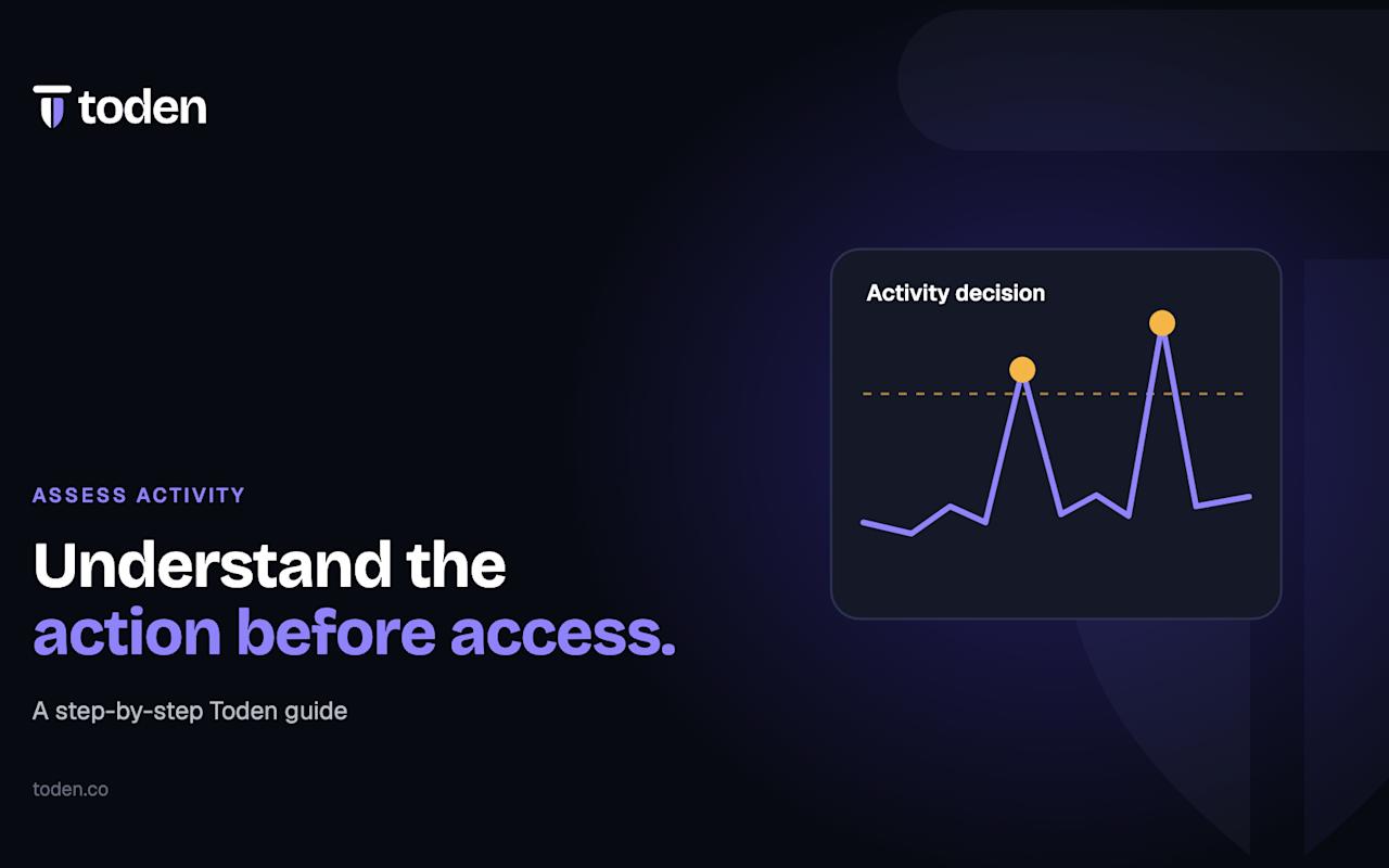 Toden editorial illustration: Understand the action before access.