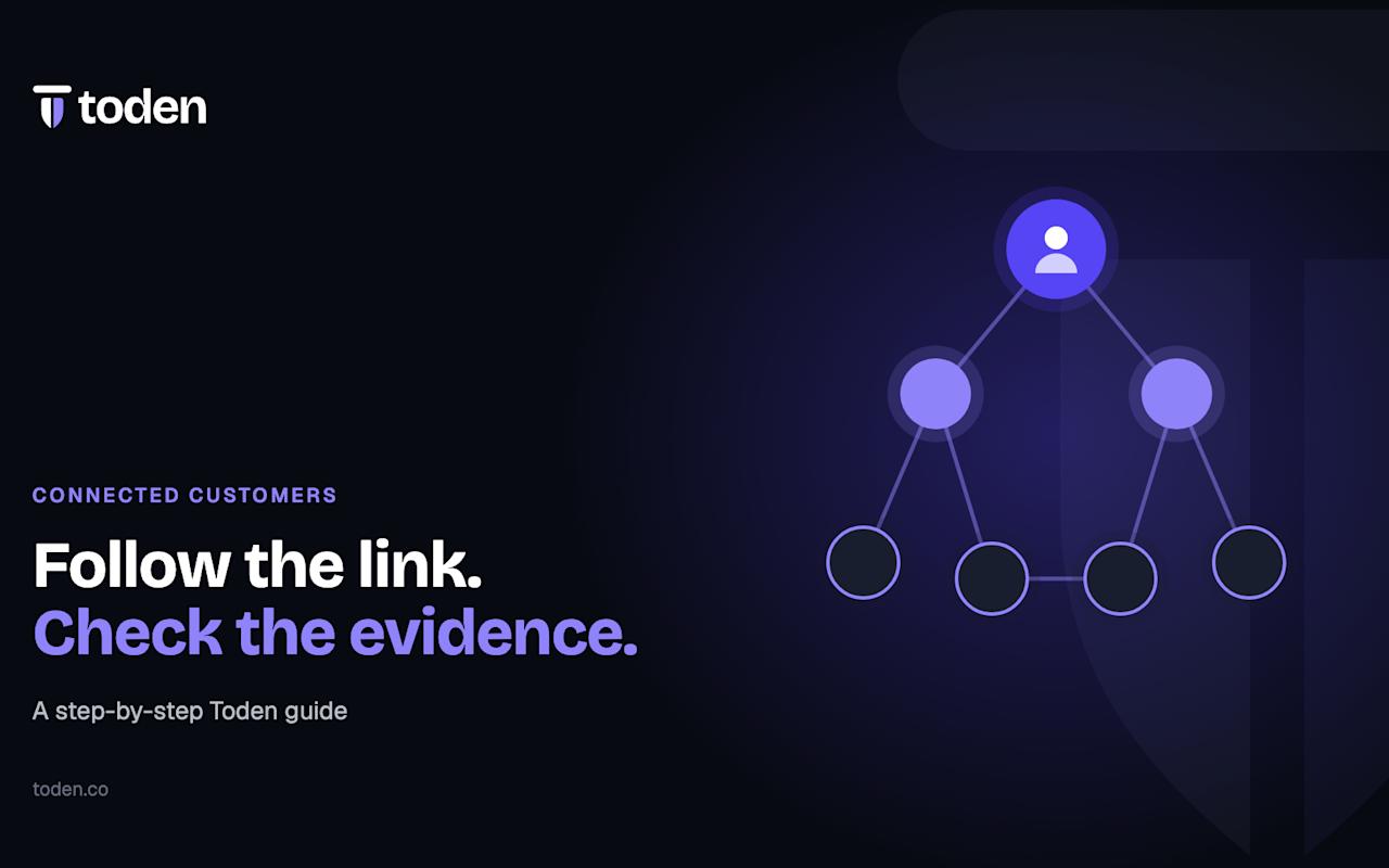 Toden editorial illustration: Follow the link. Check the evidence.