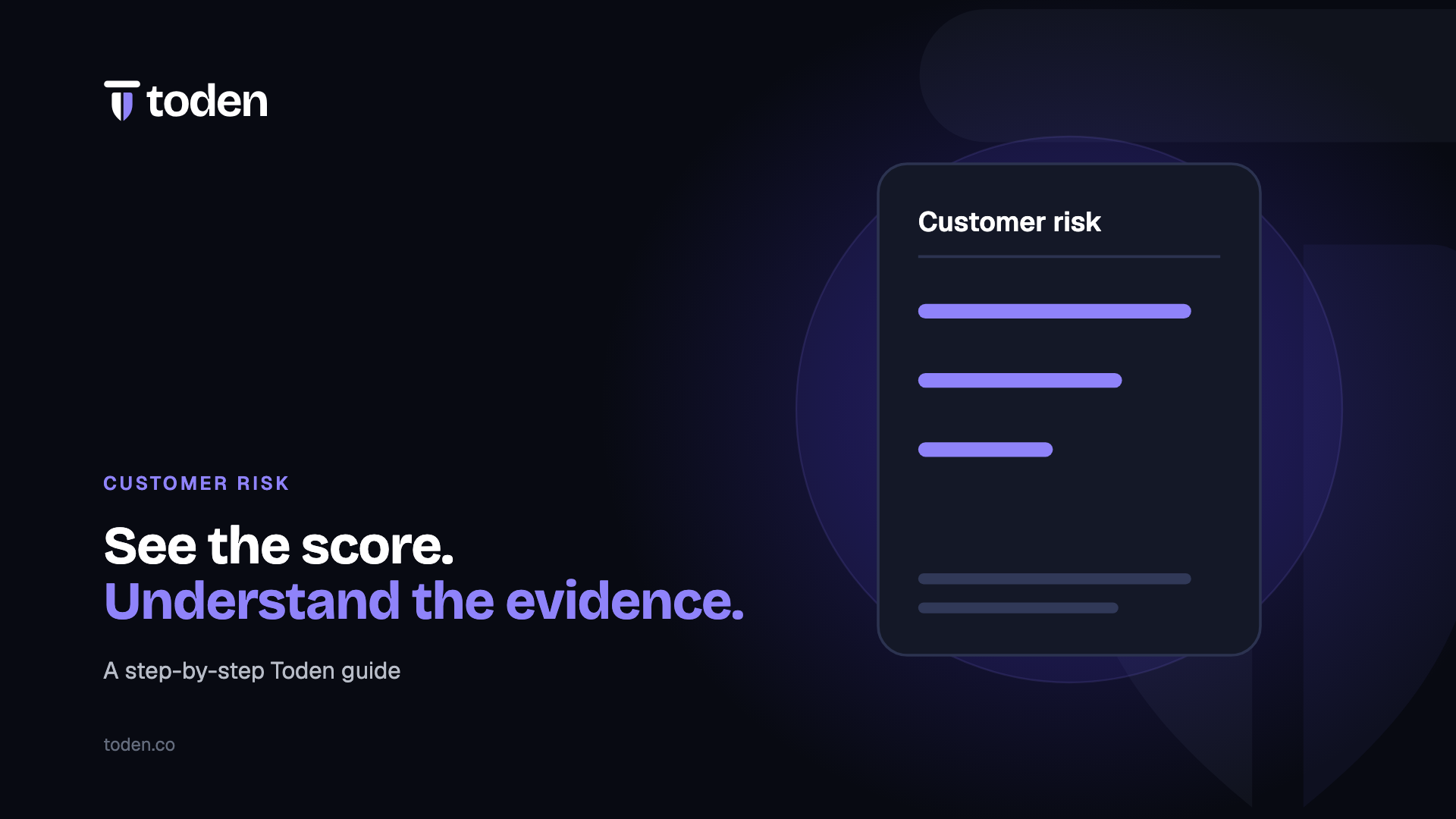 Toden editorial illustration: See the score. Understand the evidence.
