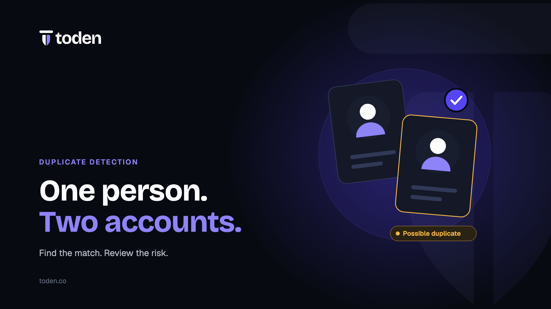 توضح بطاقتا هوية متطابقتان استخدام شخص واحد لحسابين