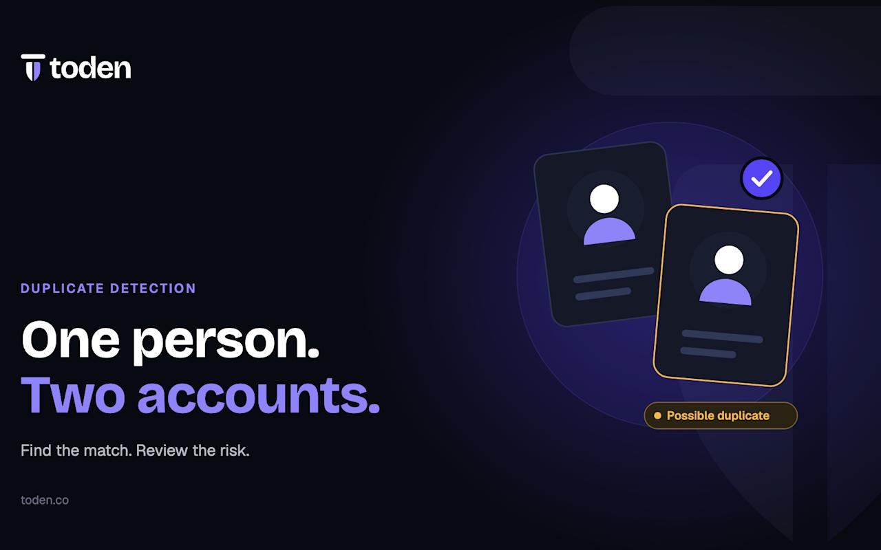 Dois documentos de identidade idênticos ilustram uma pessoa utilizando duas contas.