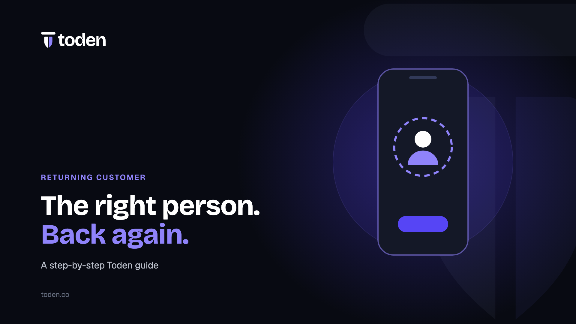 Toden editorial illustration: The right person. Back again.