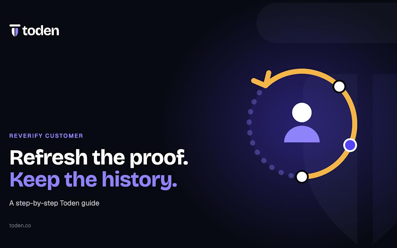 Toden editorial illustration: Refresh the proof. Keep the history.