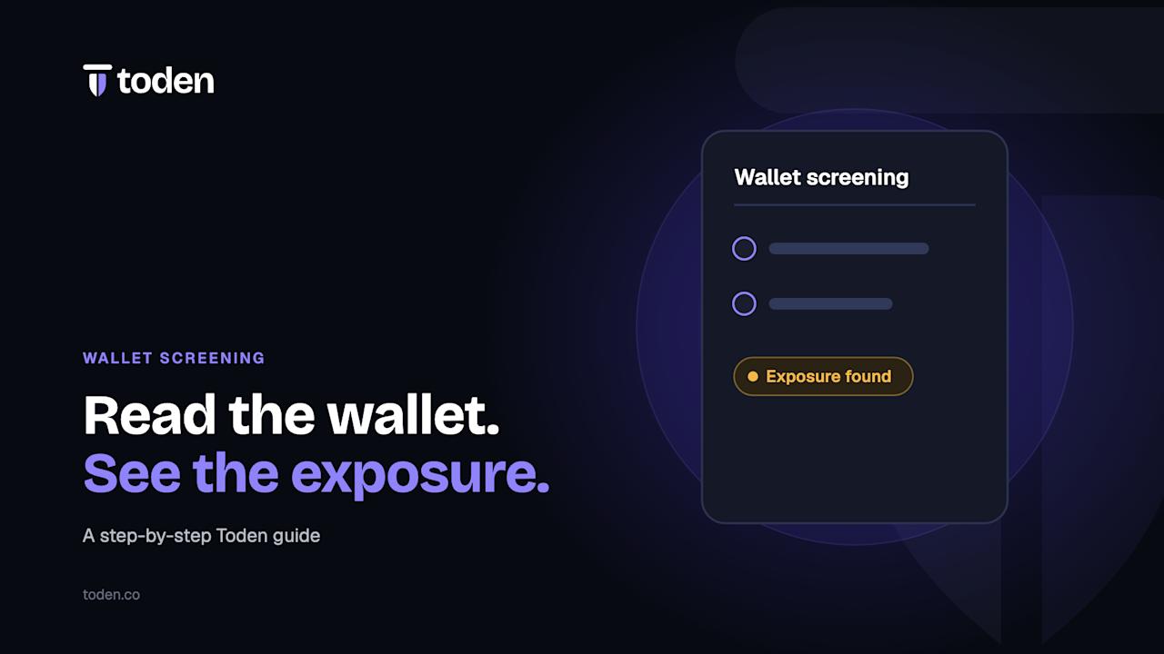 Toden editorial illustration: Read the wallet. See the exposure.