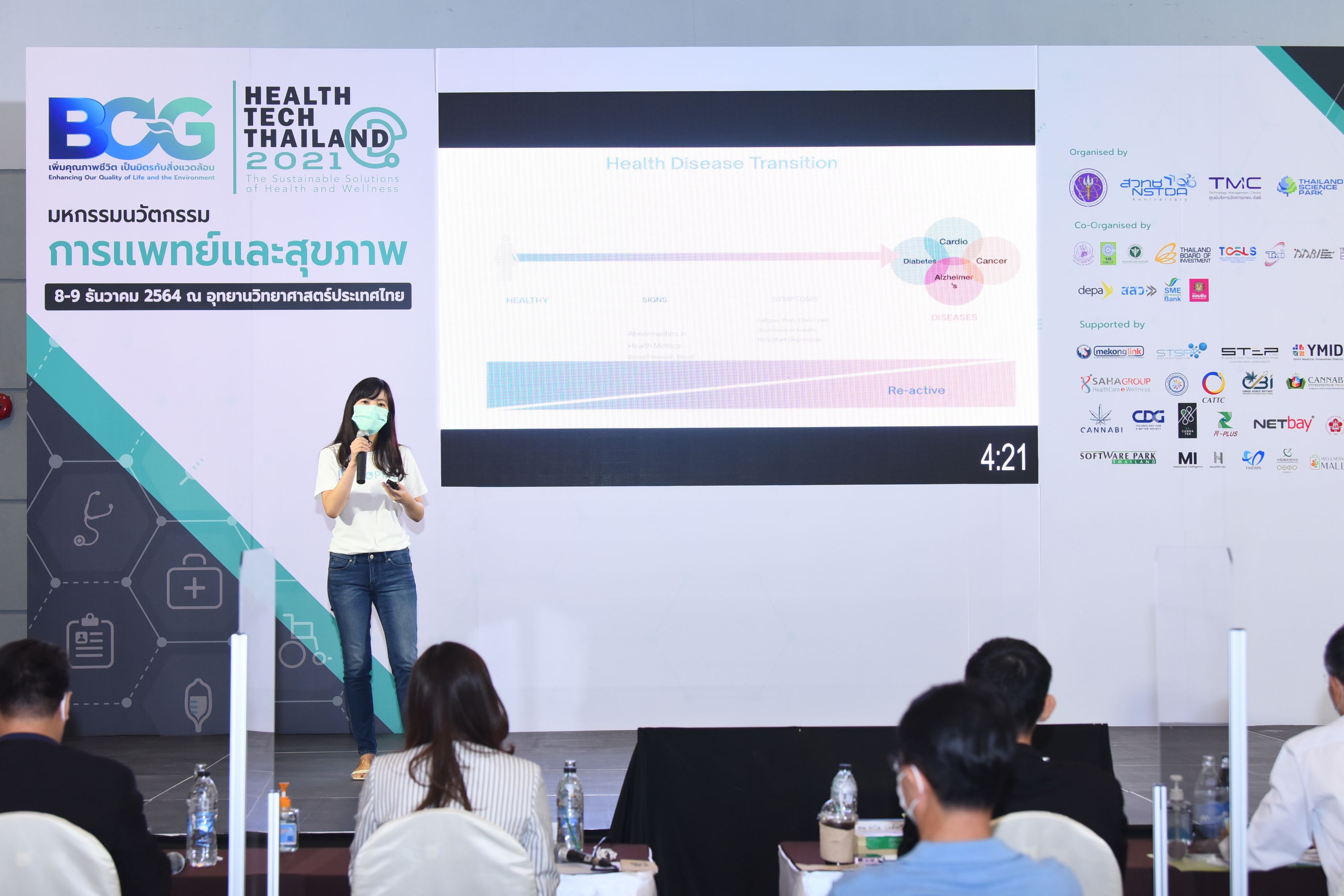 Pitching at "Health Tech StartUp" event 