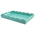 Scalloped Tray Turquoise
