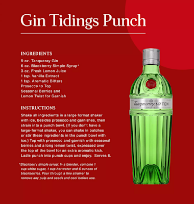 Gin Tidings Punch Holiday batch cocktail