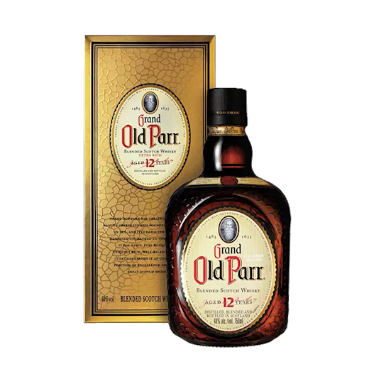 Old Parr Bottle Box Front