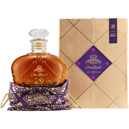 CROWN ROYAL 29YR EXTRA RARE BOX