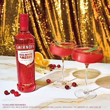 Smirnoff Red, White And Merry Holiday With Serve