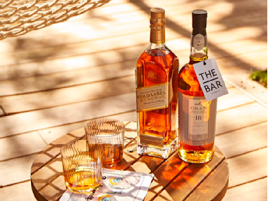 Oban And Johnnie Walker Scotch Pours