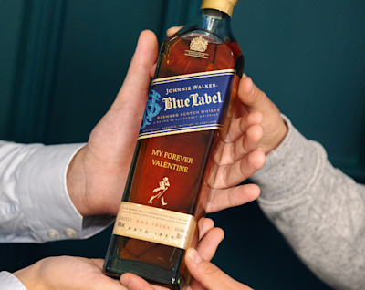 MY FOREVER VALENTINE Johnnie Walker Blue Engravable 