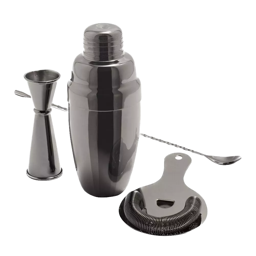 Gunmetal Mixologist Barware Set