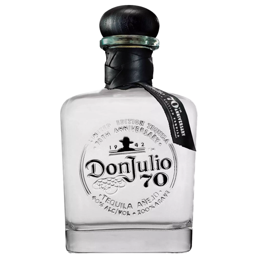 5000281055848 Don Julio 70 Tequila Crystal Claro Añejo 700Ml Bottle Front. Background Removed