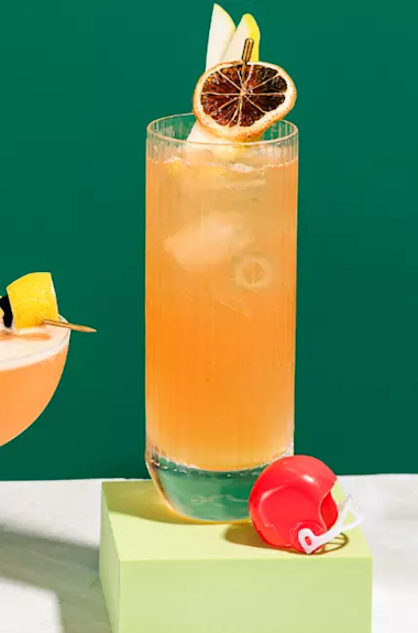 Non Alcoholic Apple Highball Cocktail