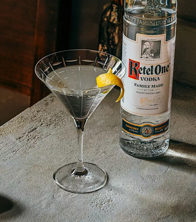 The bar Ketel one Classic martini