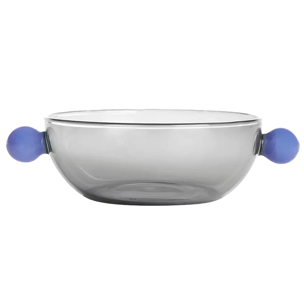 Dotdot Bowl, Smoke & Blue