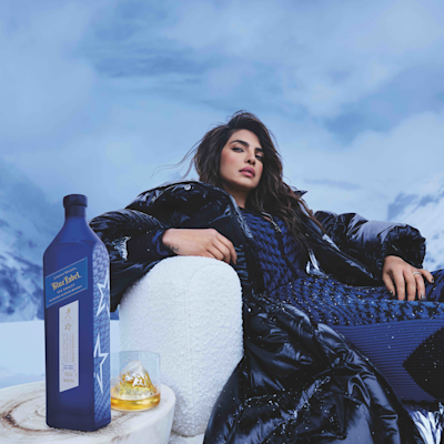 Johnnie Walker Ice Chalet Serve Priyanka