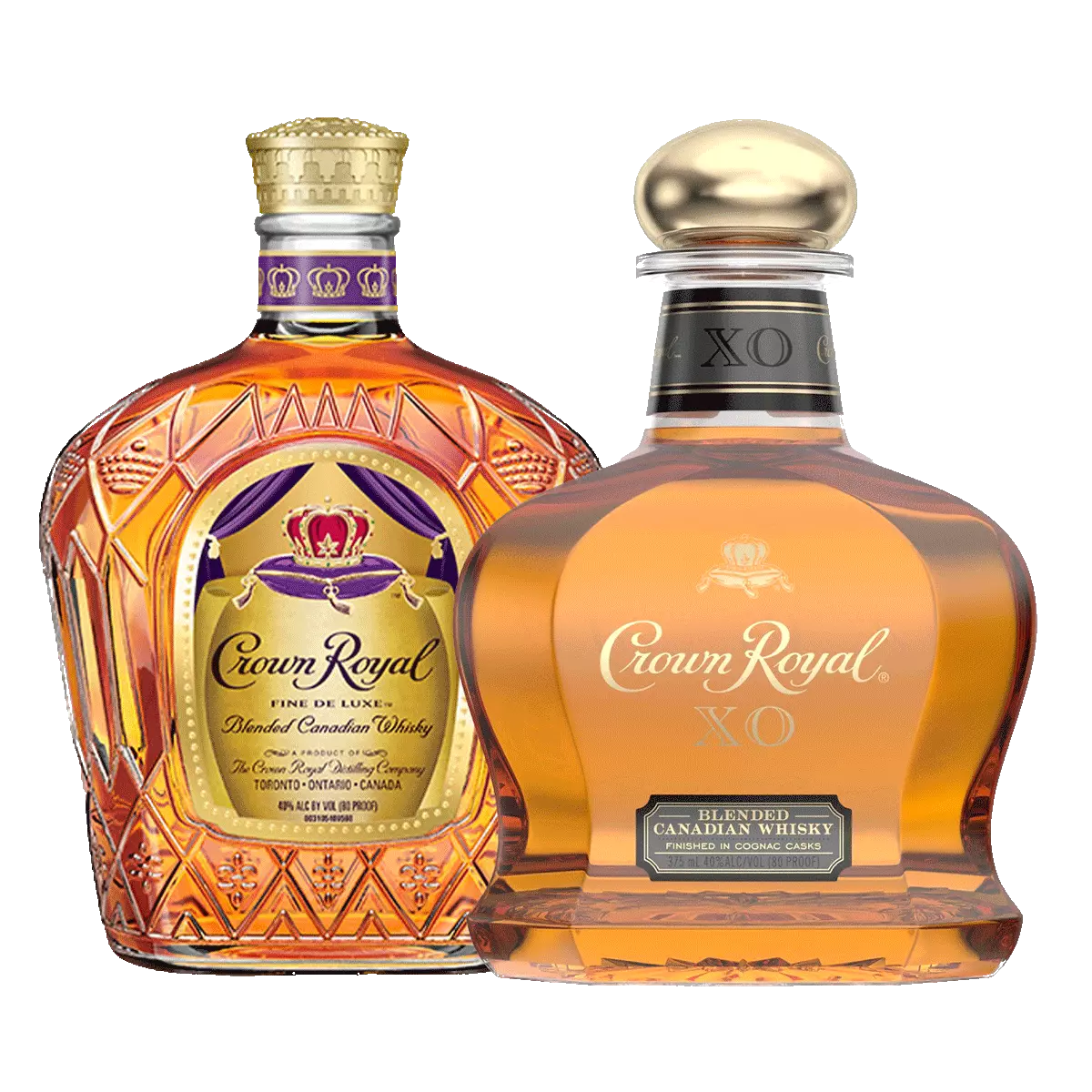 De Luxe and XO Blended Canadian Whisky Duo