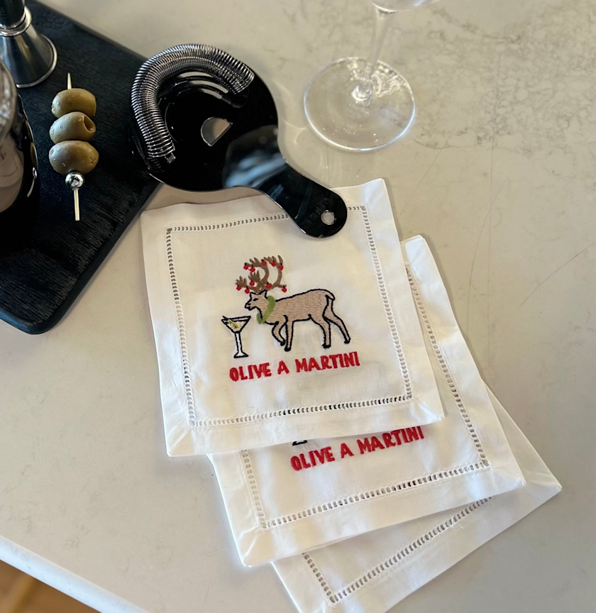 Olive a Cocktail Napkins holiday