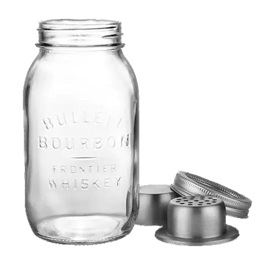 Bulleit Mason Jar Glass Shaker (1)