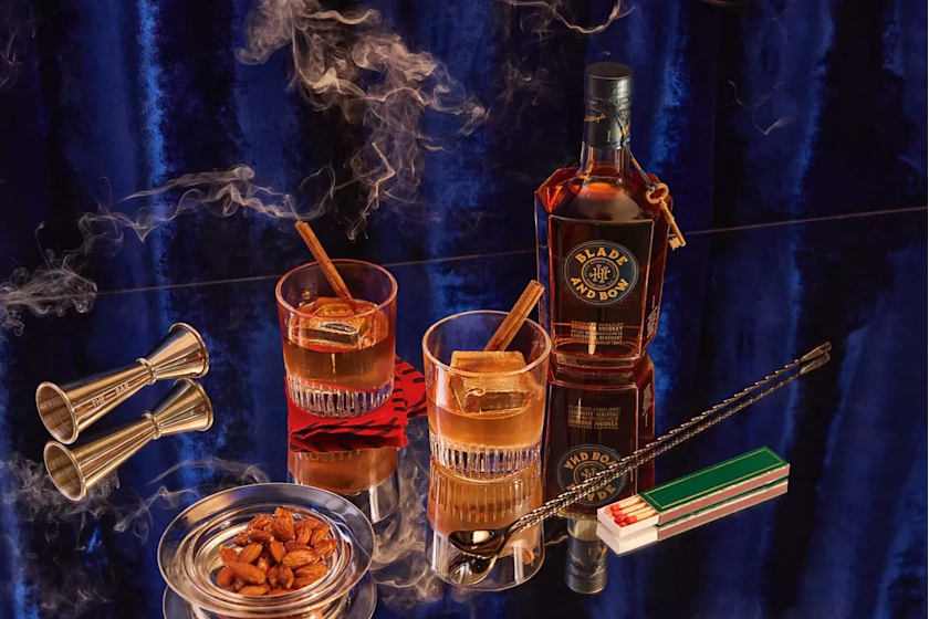 Smoked Bourbon Manhattan