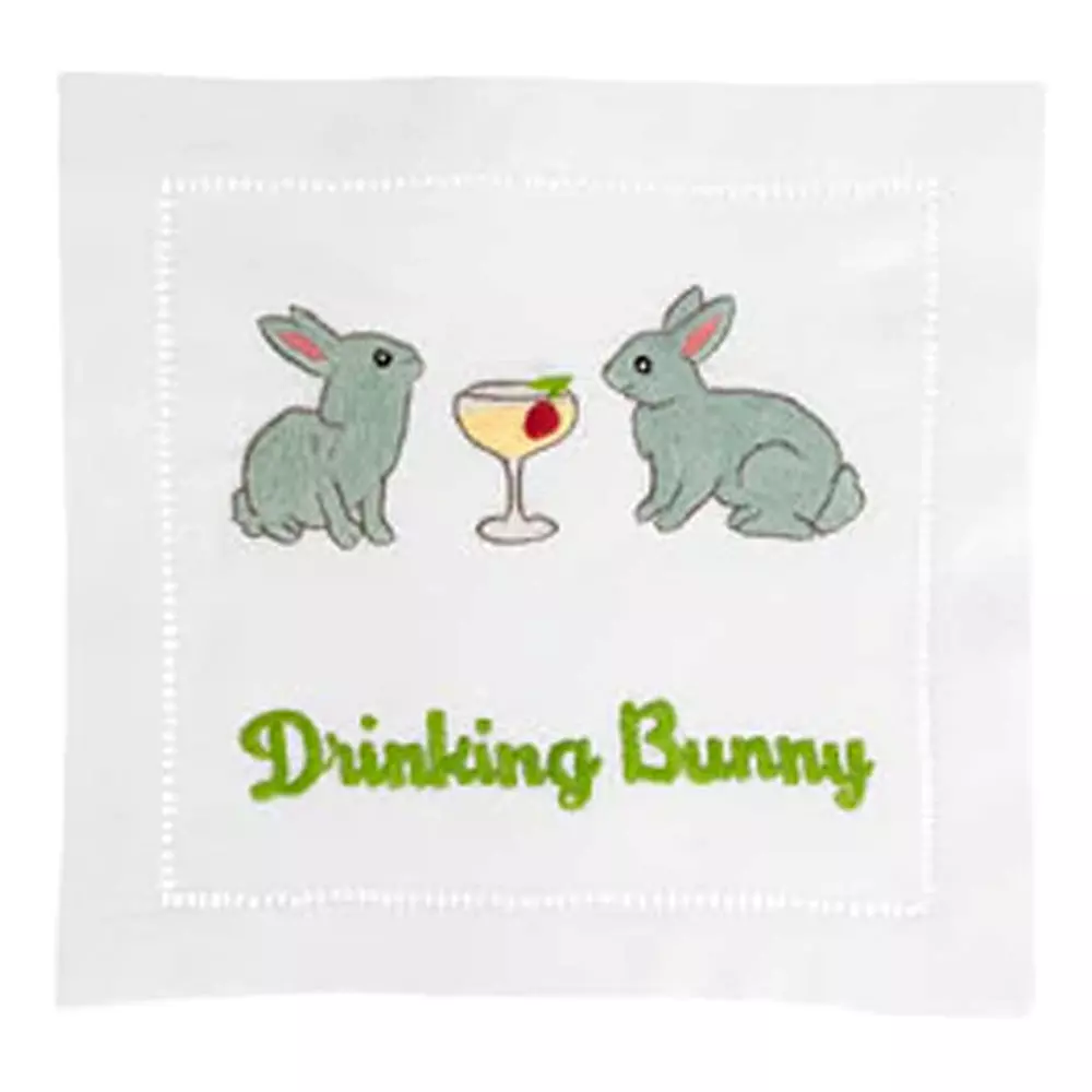 Cocktail Napkins, Drinking Bunny