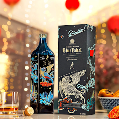 CNY Blue Label Bottle And Box Sq