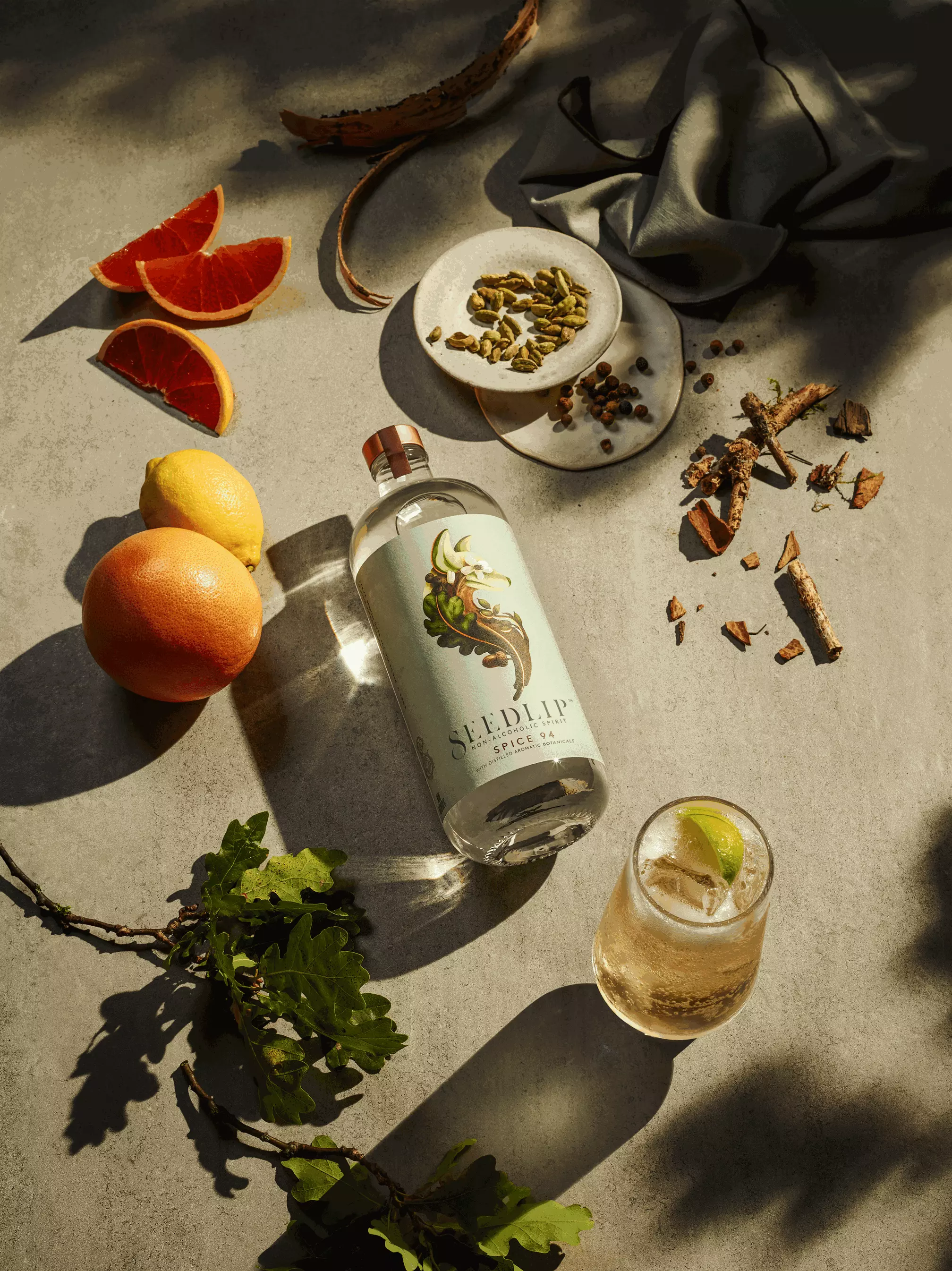 Non alcoholic Seedlip Spice 94 with cola