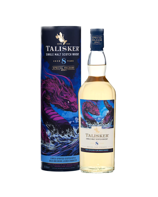 Talisker 8YO SINGLE MALT WHISKEY BOTTLE