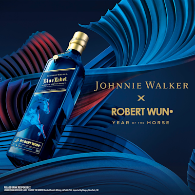 Johnnie Walker Blue Label Year of the Horse Art