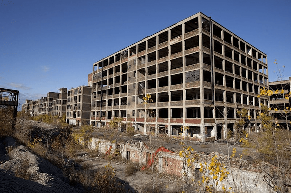 Abandoned Packard plant.
Retrieved from Wikipedia
