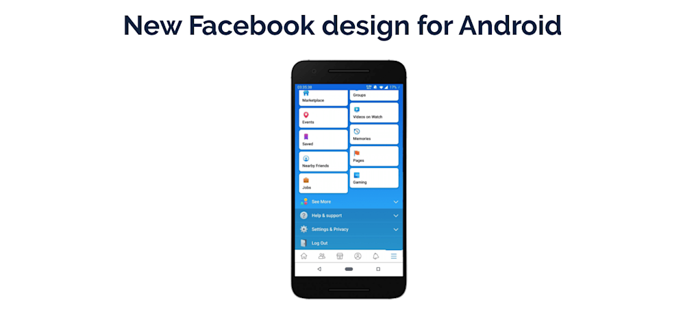 New facebook for Android