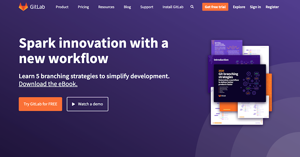 Git Lab home page