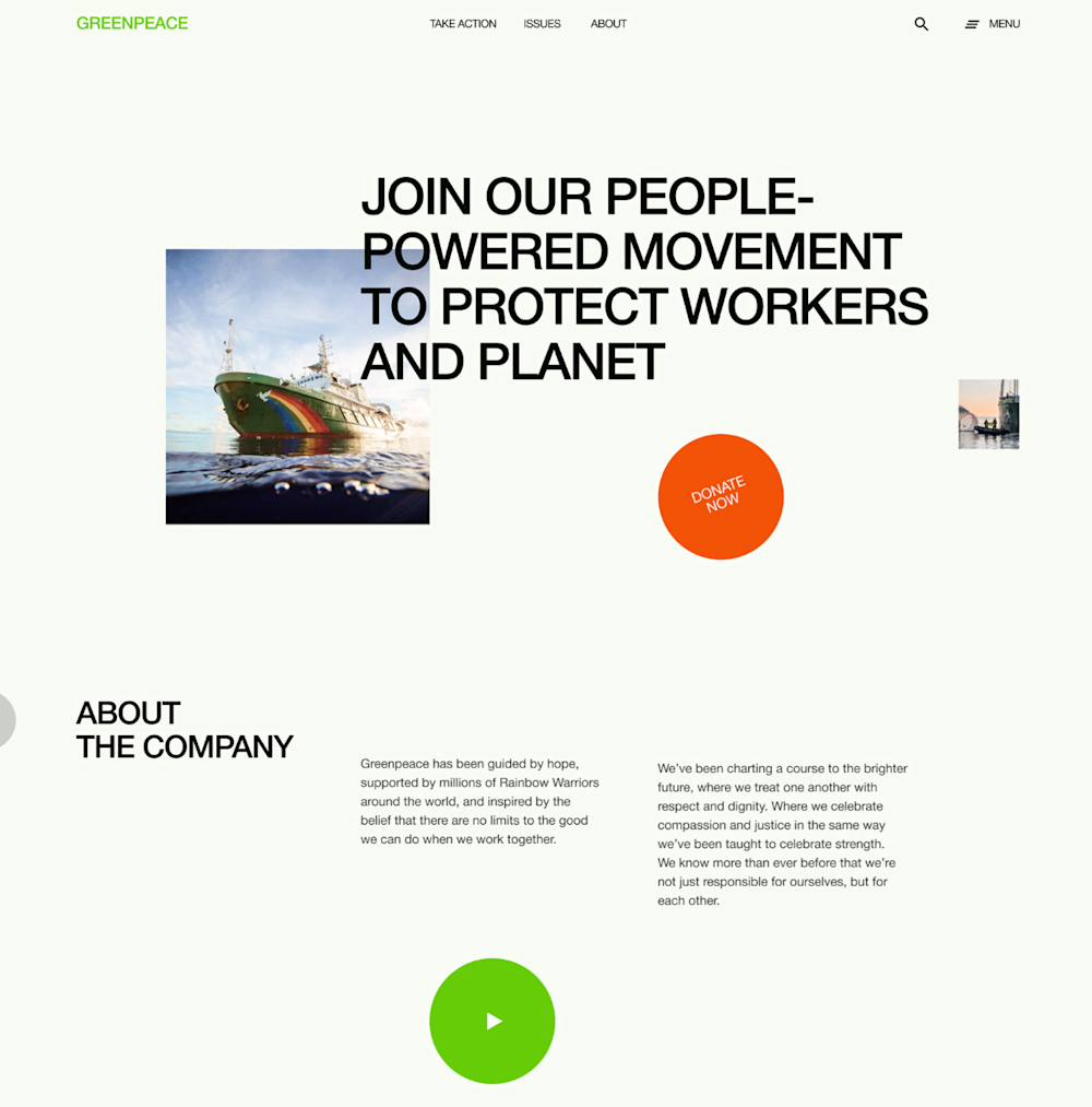 Greenpeace website