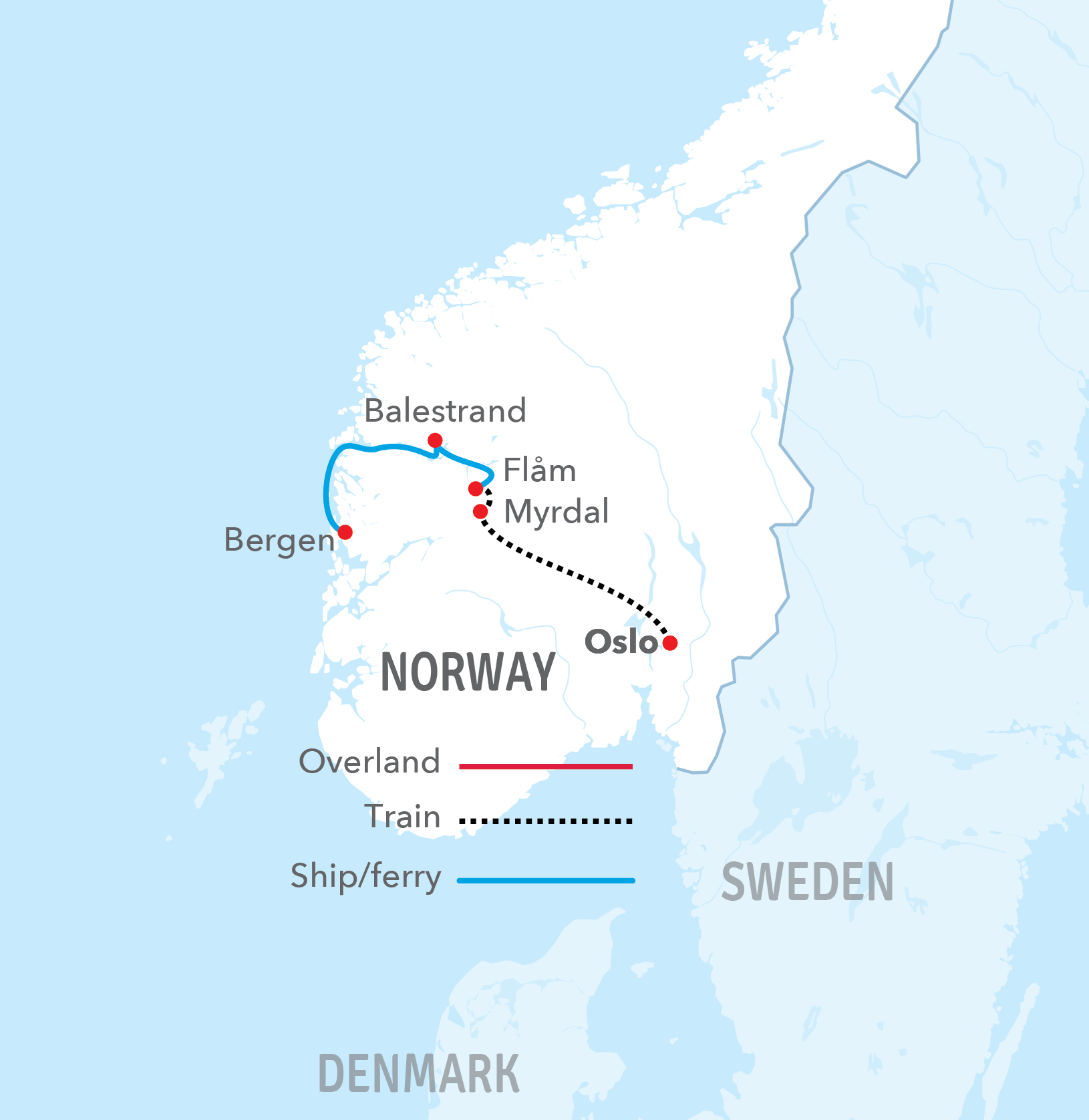 map-classic-Highlights of Sognefjord