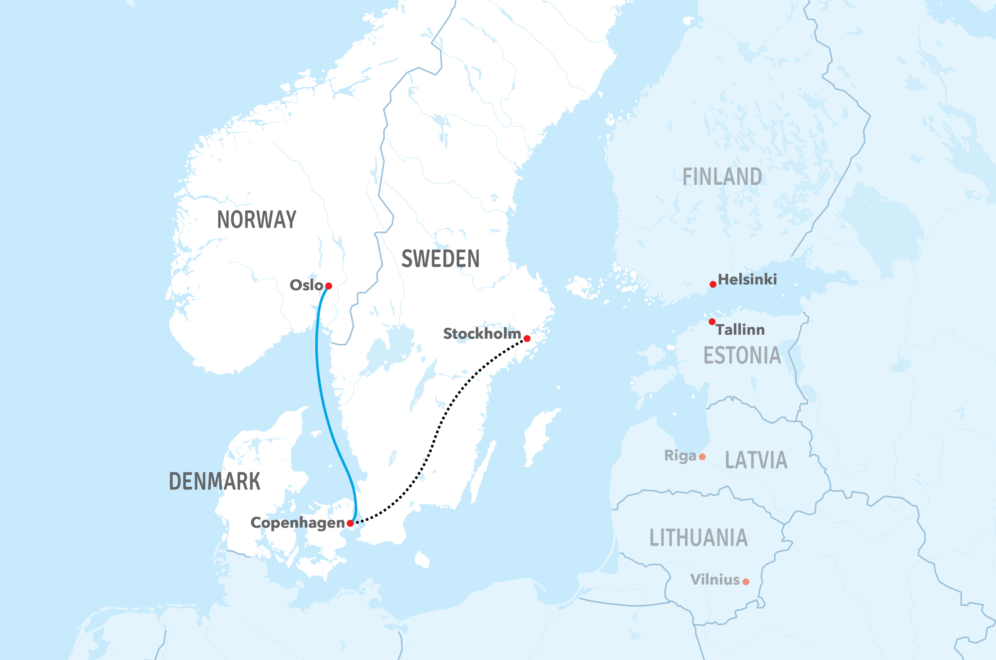 map-classic-Essential Scandinavia by Rail & Sea