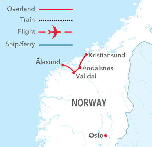 Scenic Norway Map