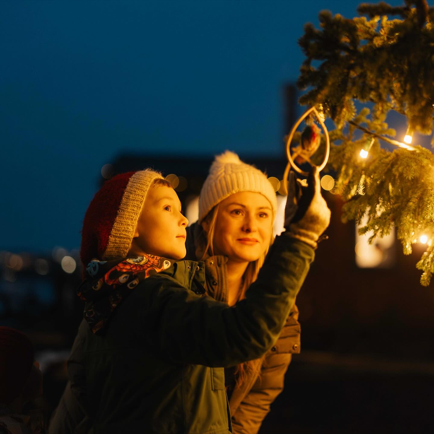 Christmas in Reykjavik mum and son - photo by Visit Reykjavik