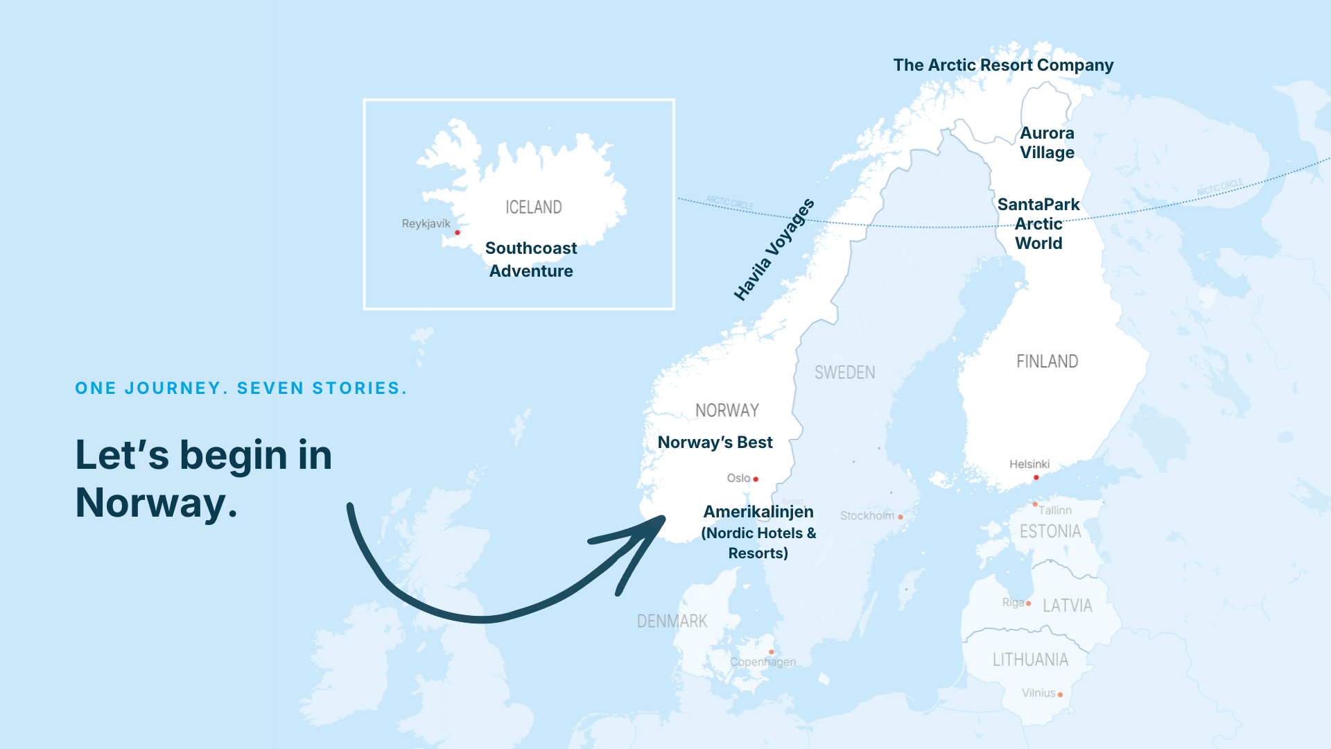 Map Nordic Roadshow - (2) Amerikalinjen