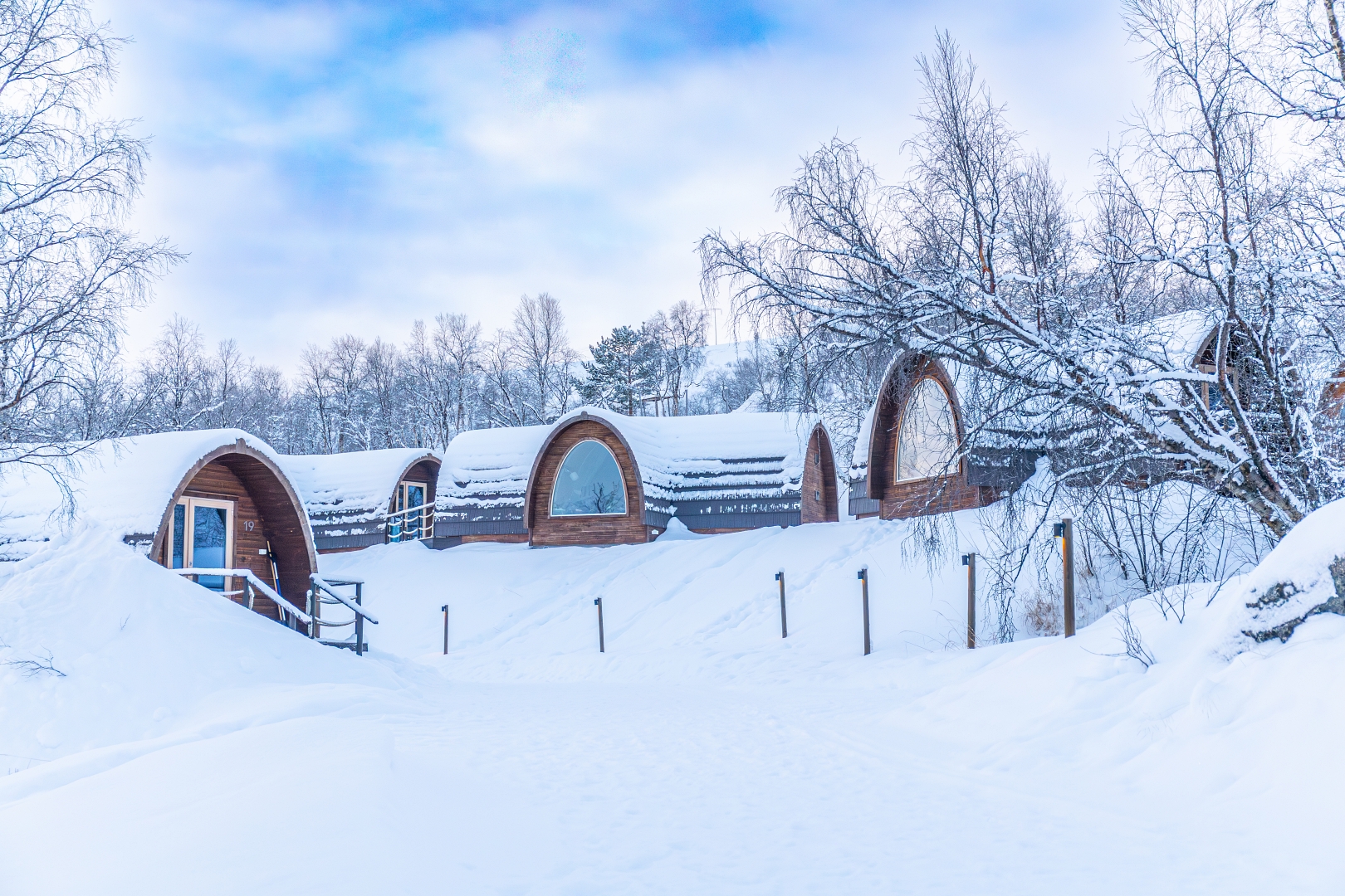 Web Norway Snow Resort Kirkenes gamme cabins by Lari Laasjarvi