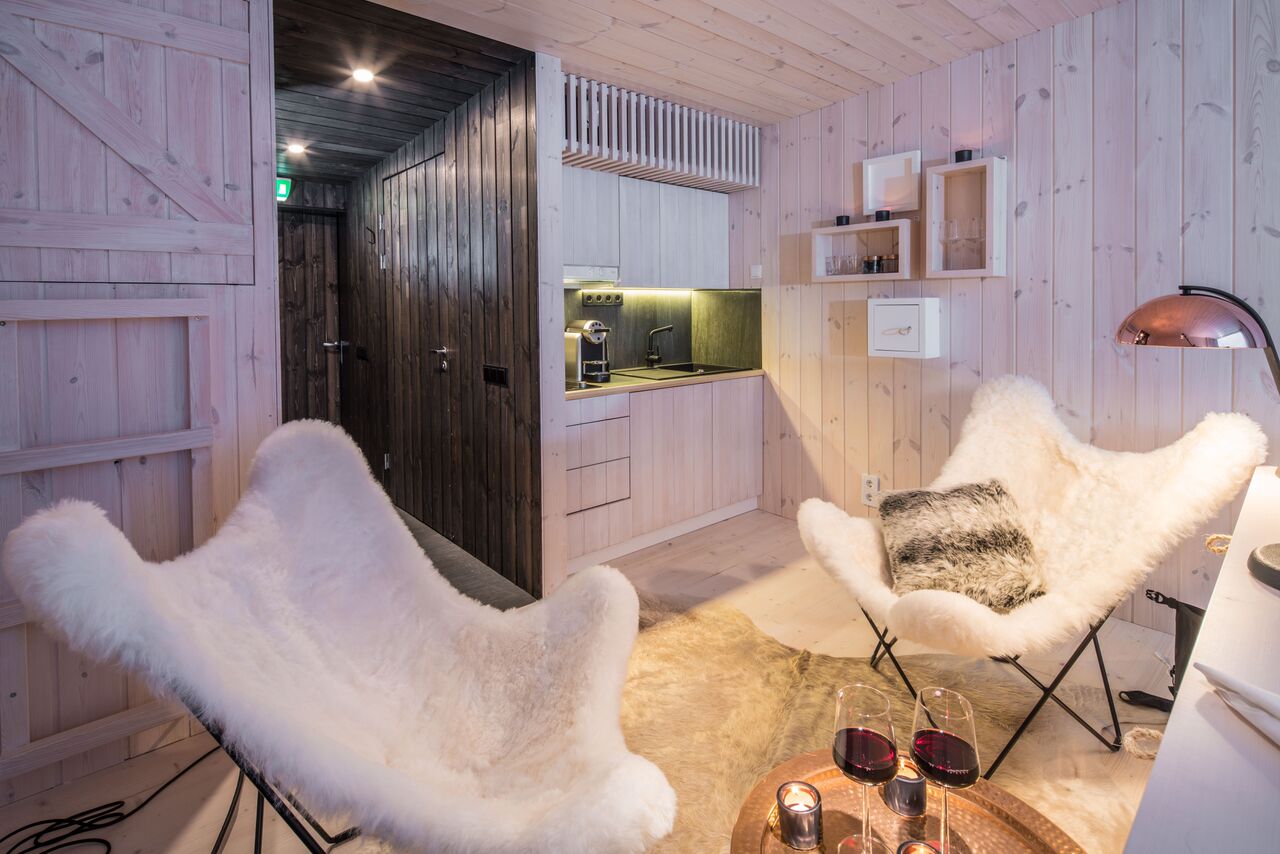 Arctic TreeHouse Hotel_inside_kitchenette