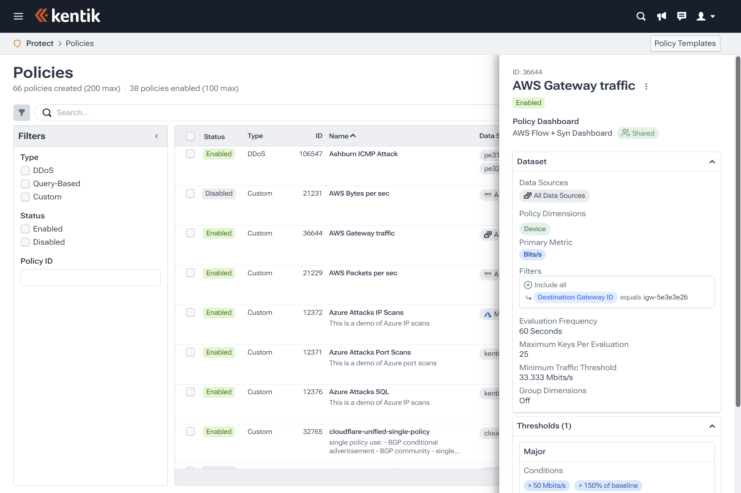 Network automation: Configuring automated alert policies in Kentik