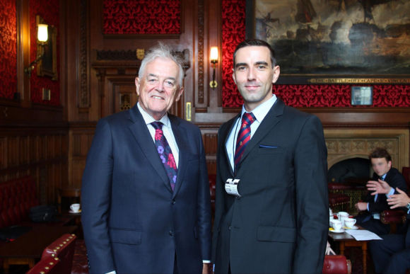 Christian von der Ropp meeting with Lord Richard Balfe at Westminster Palace
