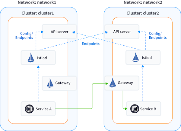 Multi-primary cluster on different networks