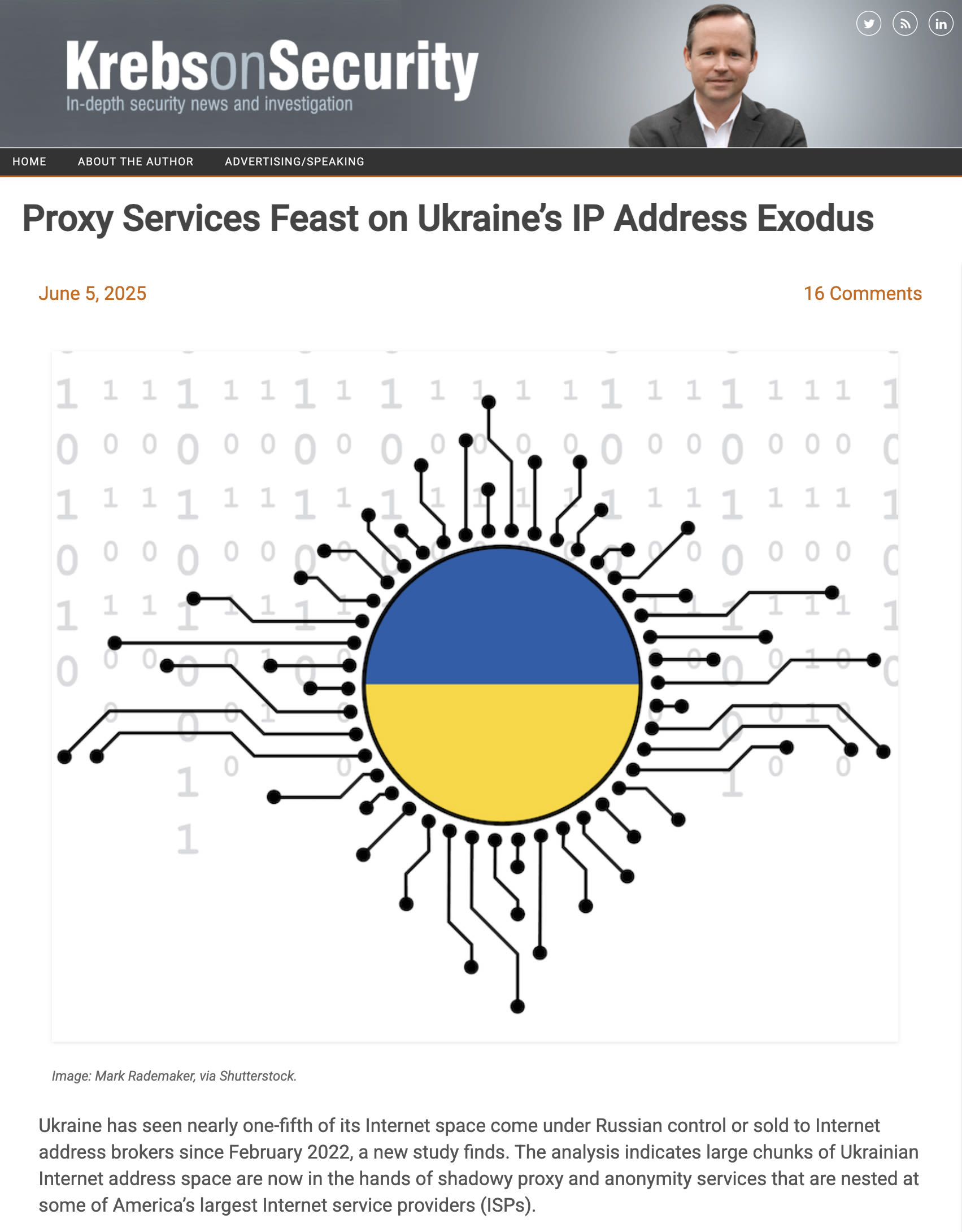 Krebs on Security screenshot